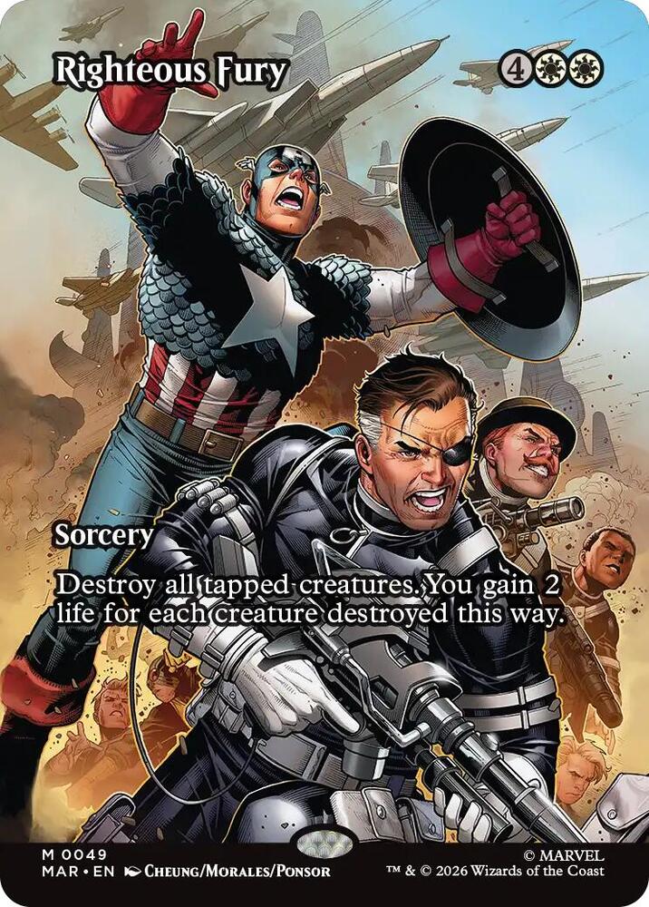 Righteous Fury 49 (Marvel Universe Eternal-Legal)  - Borderless | Chromatic Games