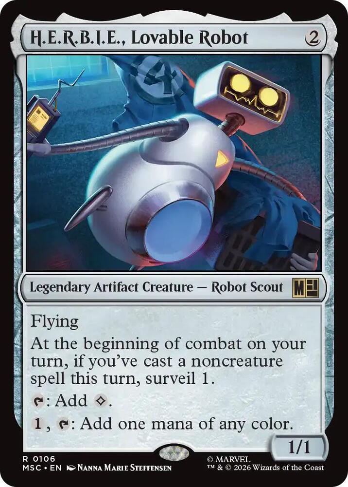 H.E.R.B.I.E., Lovable Robot 106 (Commander: Marvel Super Heroes)  | Chromatic Games