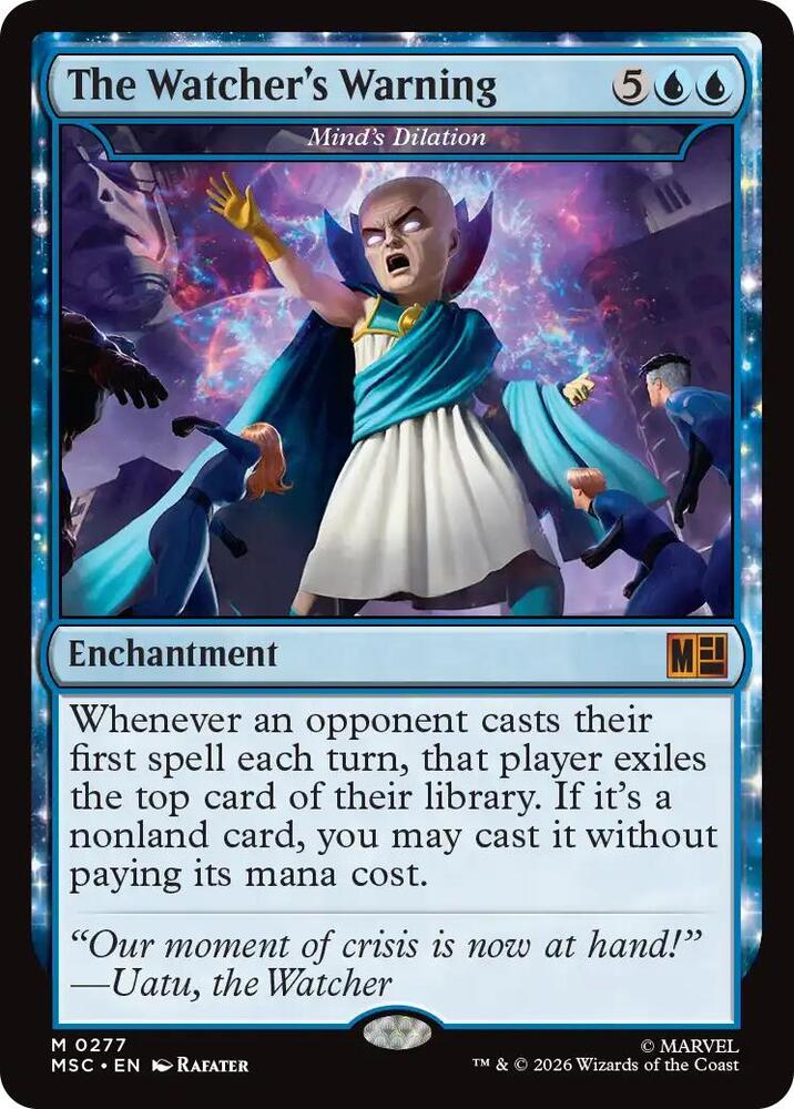The Watcher's Warning // Mind's Dilation 277 (Commander: Marvel Super Heroes)  | Chromatic Games