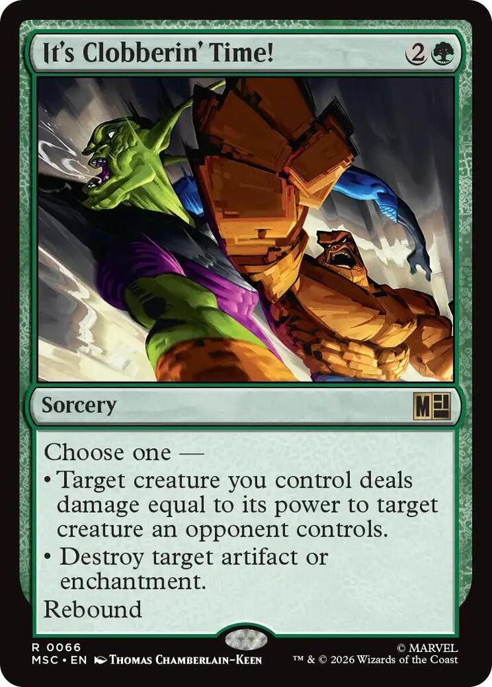 It's Clobberin' Time! 66 (Commander: Marvel Super Heroes)  | Chromatic Games