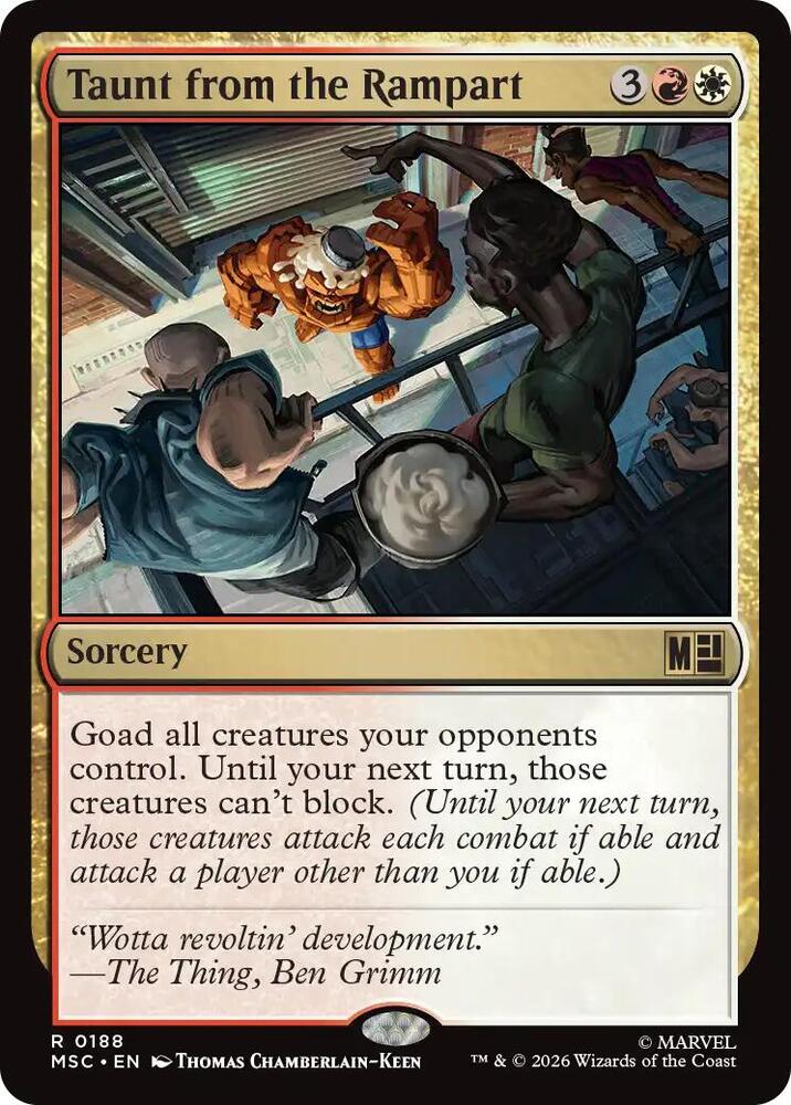 Taunt from the Rampart 188 (Commander: Marvel Super Heroes)  | Chromatic Games