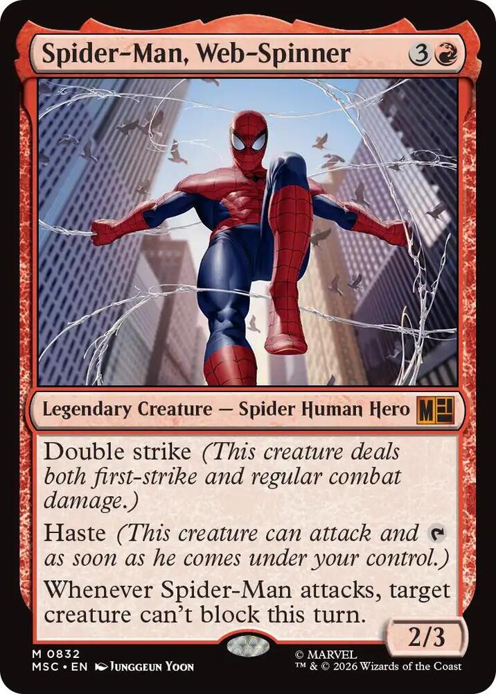 Spider-Man, Web-Spinner 832 (Commander: Marvel Super Heroes)  - Foil | Chromatic Games