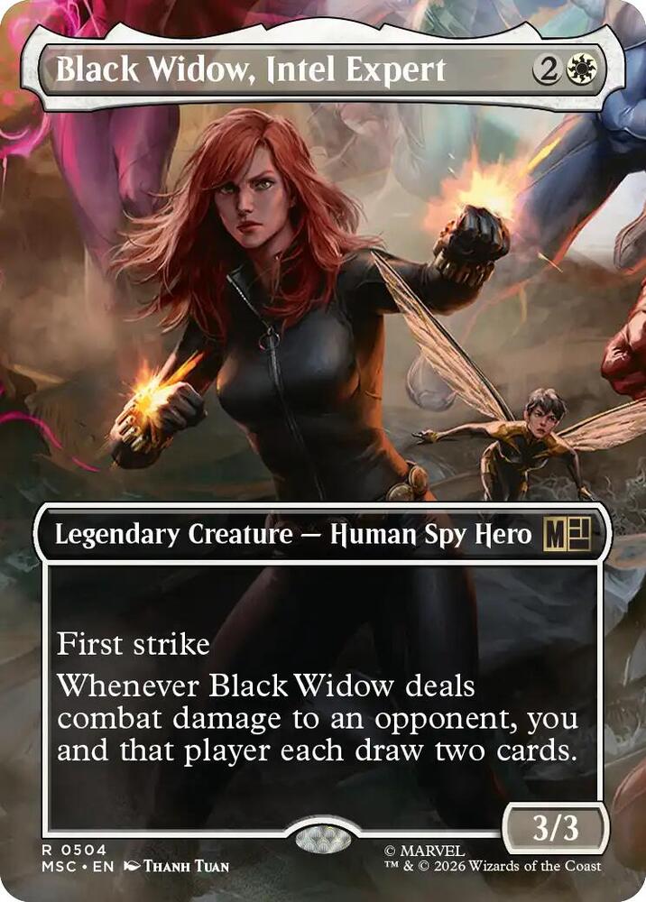 Black Widow, Intel Expert 504 (Commander: Marvel Super Heroes)  - Borderless | Chromatic Games