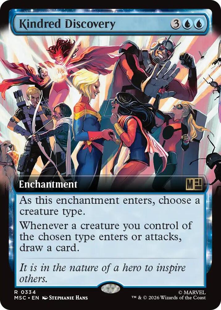 Kindred Discovery Extended Art 334 (Commander: Marvel Super Heroes)  - Extended Art | Chromatic Games