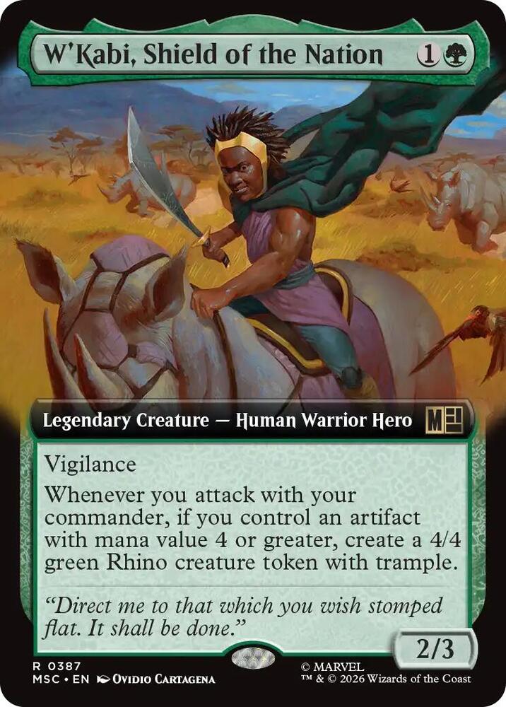 WKabi Shield of the Nation Extended Art 387 (Commander: Marvel Super Heroes)  - Extended Art | Chromatic Games