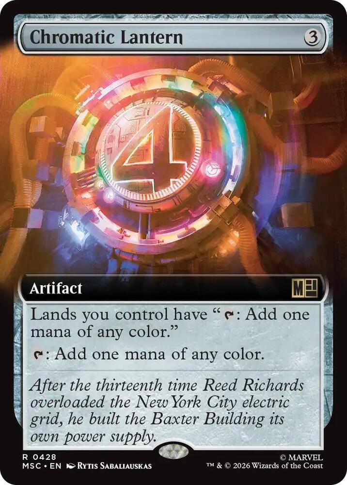 Chromatic Lantern Extended Art 428 (Commander: Marvel Super Heroes)  - Extended Art | Chromatic Games