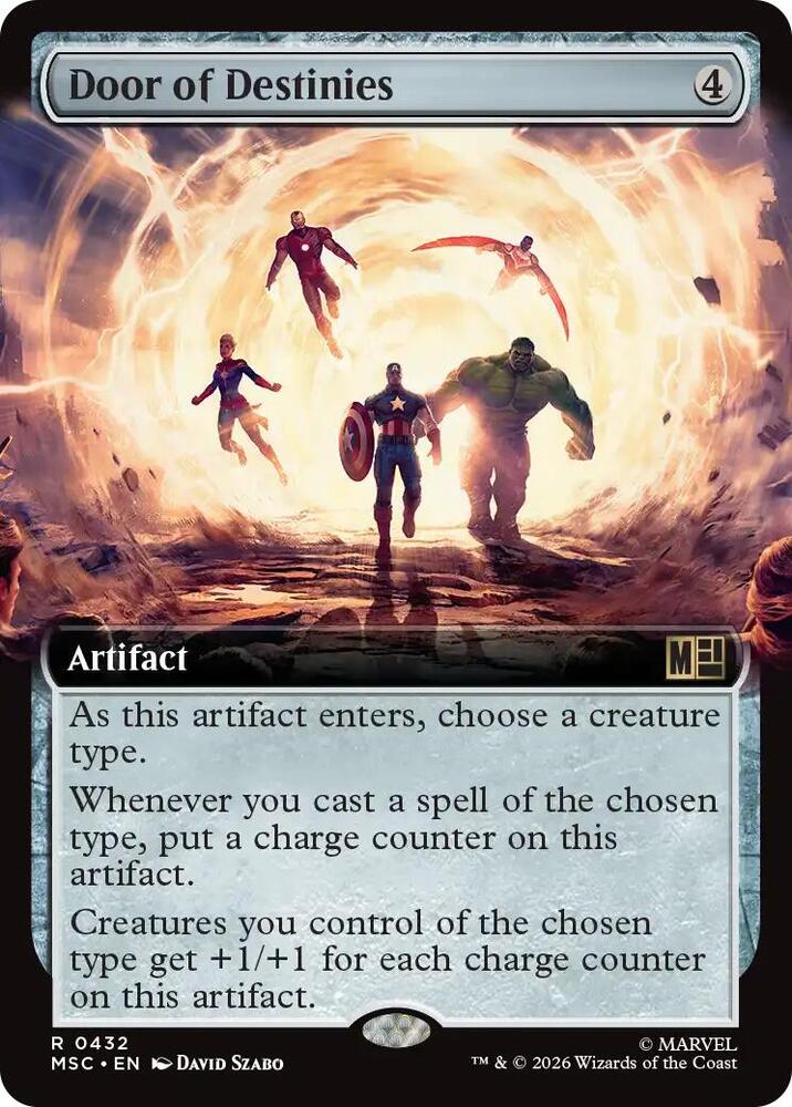 Door of Destinies Extended Art 432 (Commander: Marvel Super Heroes)  - Extended Art | Chromatic Games