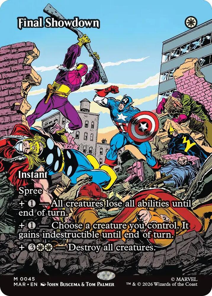 Final Showdown 45 (Marvel Universe Eternal-Legal)  - Borderless Foil | Chromatic Games