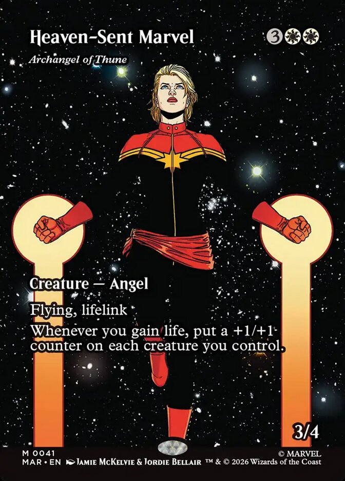 Heaven-Sent Marvel // Archangel of Thune 41 (Marvel Universe Eternal-Legal)  - Borderless | Chromatic Games