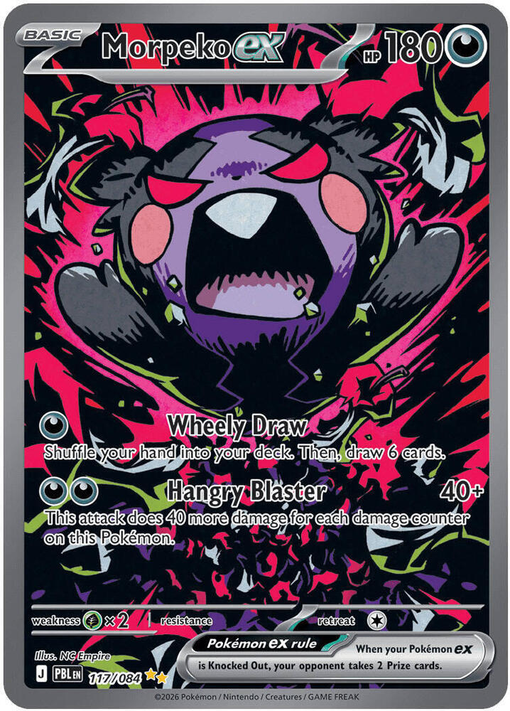 Morpeko ex 117/084 (ME05: Pitch Black)  - Holofoil | Chromatic Games