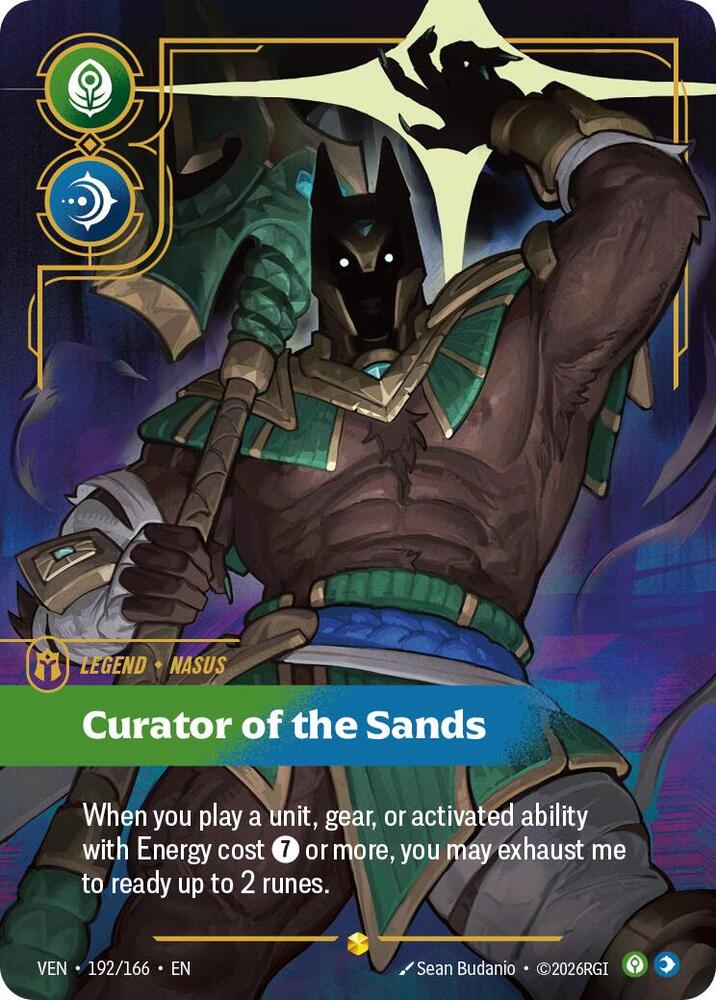 Nasus - Curator of the Sands 192/166 (Vendetta)  - Foil | Chromatic Games