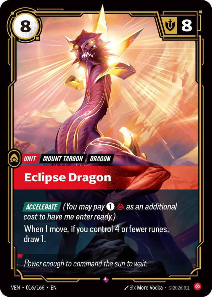 Eclipse Dragon 016/166 (Vendetta)  - Foil | Chromatic Games