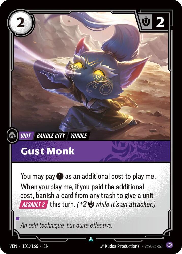 Gust Monk 101/166 (Vendetta)  - Foil | Chromatic Games