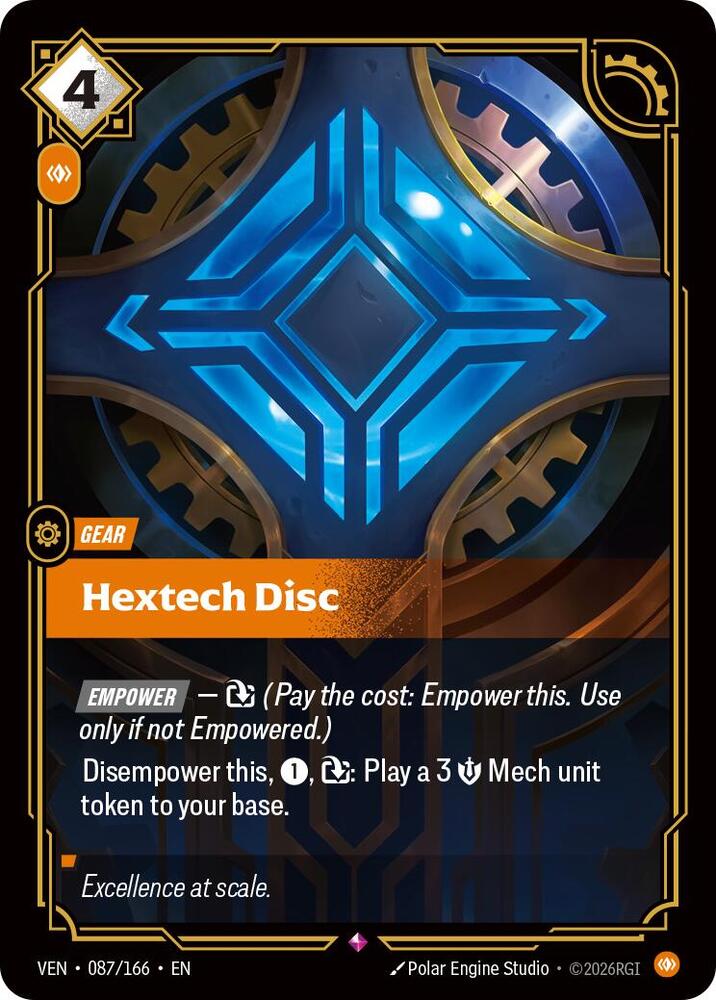 Hextech Disc 087/166 (Vendetta)  - Foil | Chromatic Games