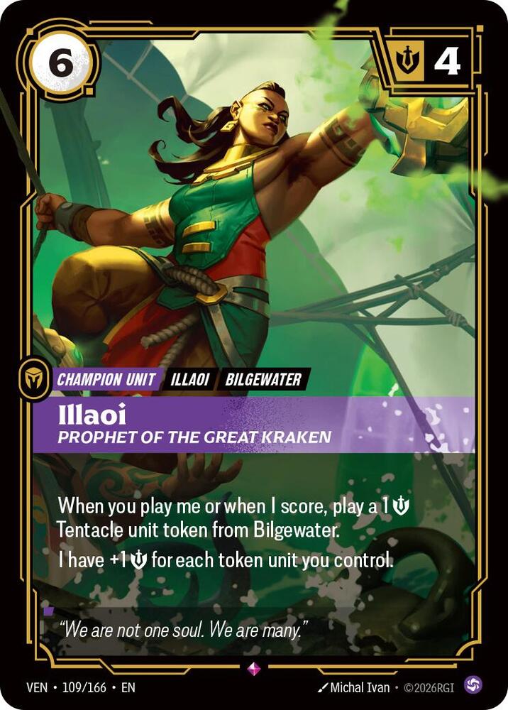 Illaoi - Prophet of the Great Kraken 109/166 (Vendetta)  - Foil | Chromatic Games