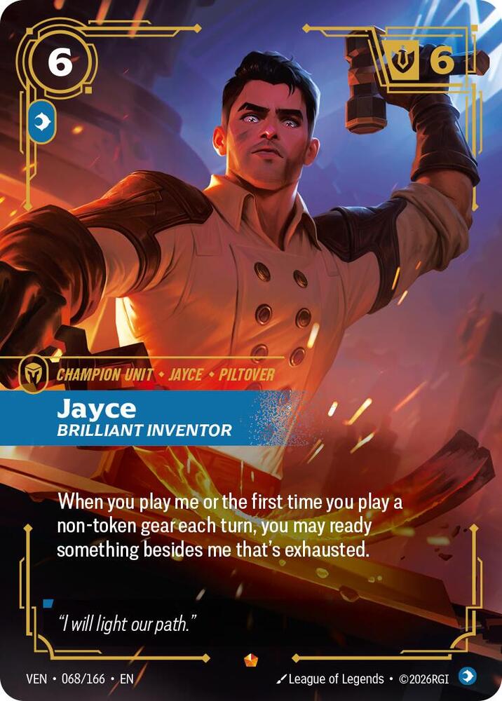 Jayce - Brilliant Inventor 068/166 (Vendetta)  - Foil | Chromatic Games