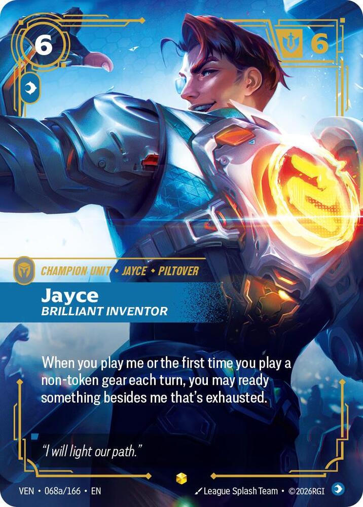 Jayce - Brilliant Inventor 068a/166 (Vendetta)  - Foil | Chromatic Games