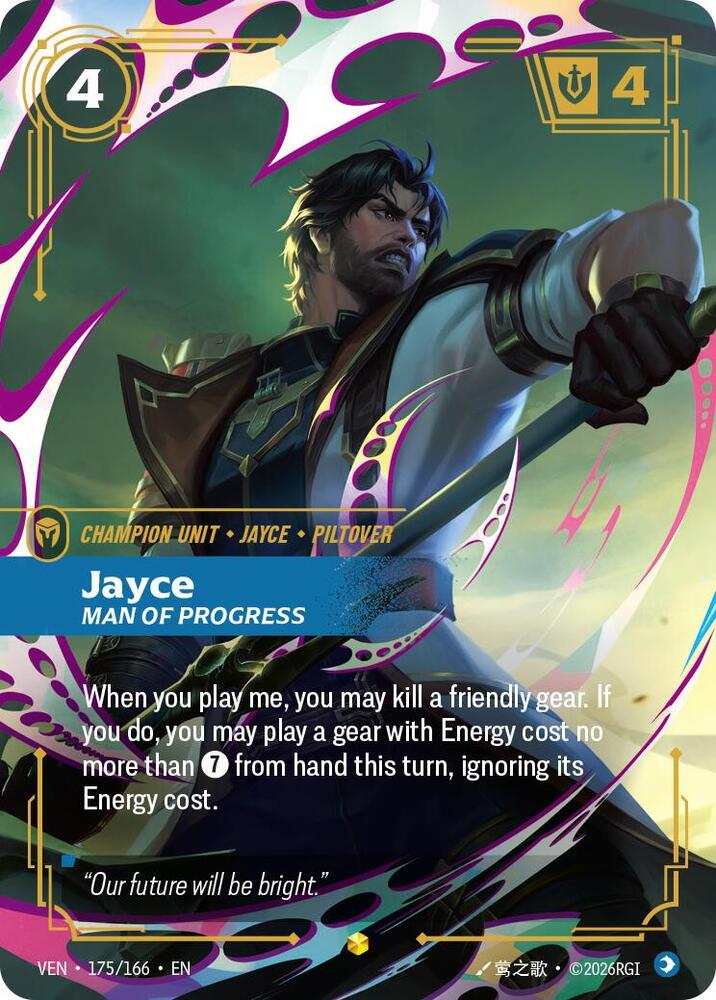 Jayce - Man of Progress 175/166 (Vendetta)  - Foil | Chromatic Games