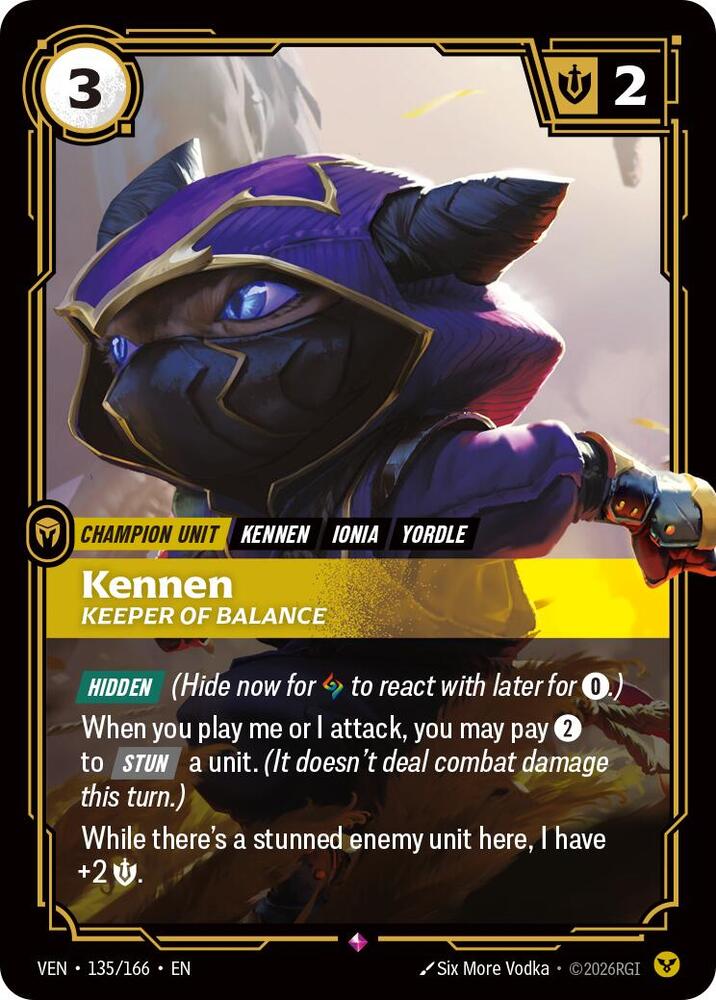 Kennen - Keeper of Balance 135/166 (Vendetta)  - Foil | Chromatic Games
