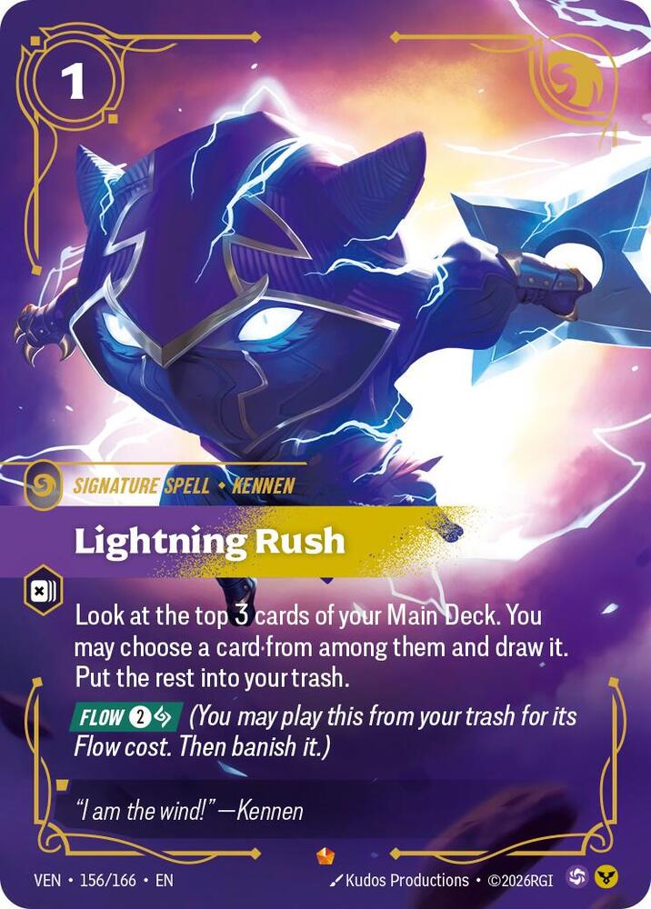Lightning Rush 156/166 (Vendetta)  - Foil | Chromatic Games