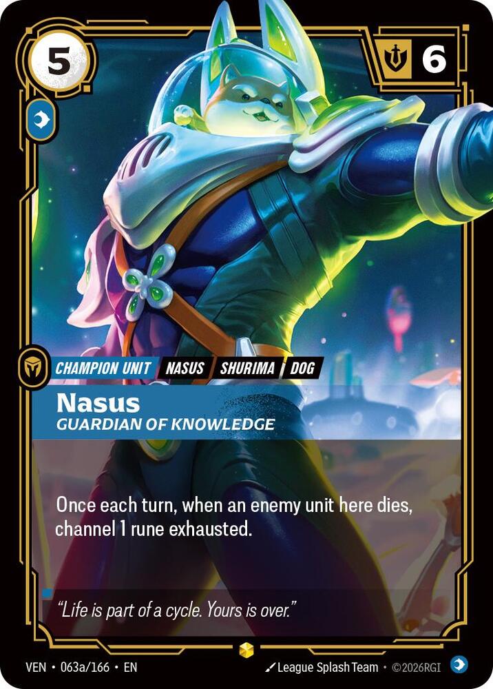 Nasus - Guardian of Knowledge 063a/166 (Vendetta)  - Foil | Chromatic Games