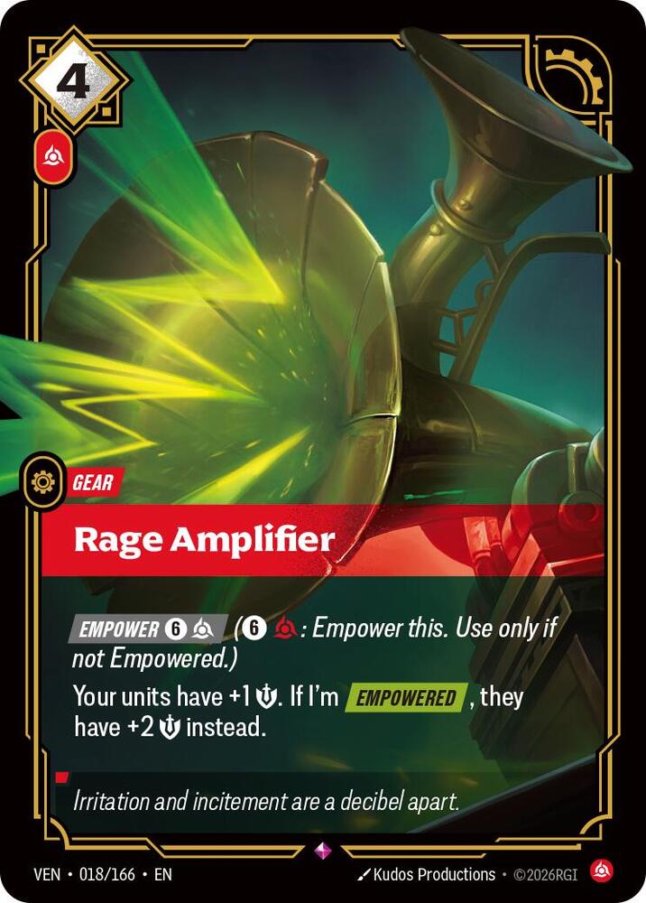 Rage Amplifier 018/166 (Vendetta)  - Foil | Chromatic Games