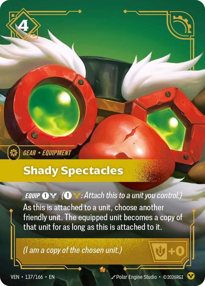 Shady Spectacles 137/166 (Vendetta)  - Foil | Chromatic Games