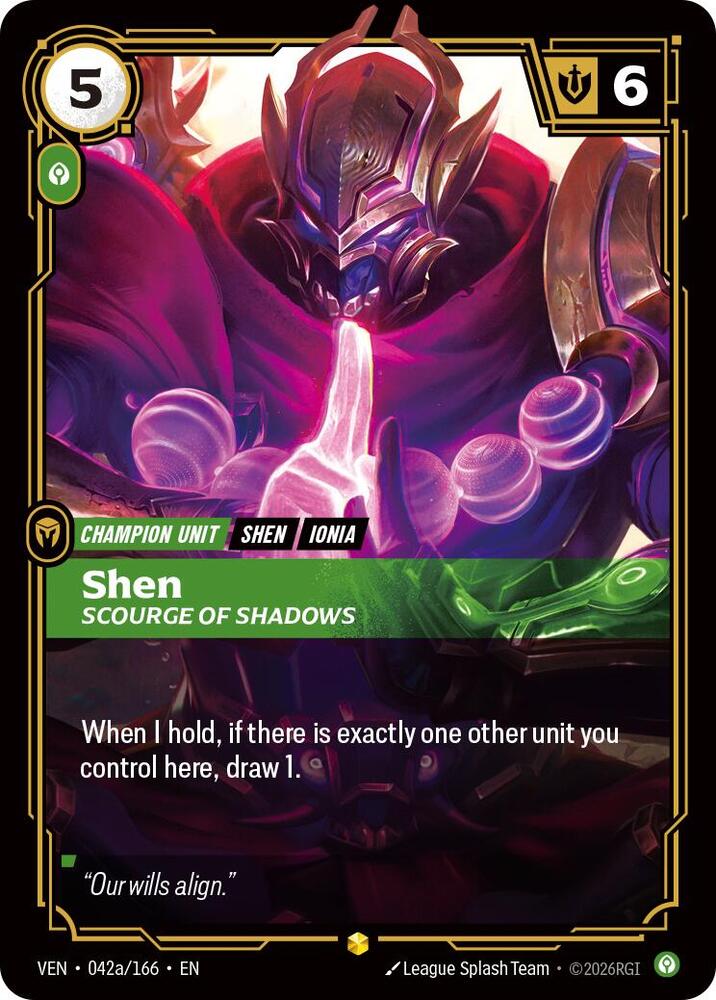 Shen - Scourge of Shadows 042a/166 (Vendetta)  - Foil | Chromatic Games
