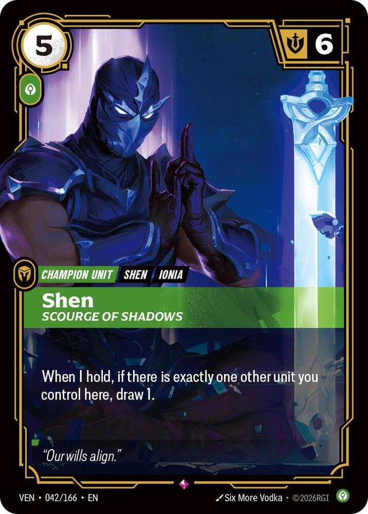 Shen - Scourge of Shadows 042/166 (Vendetta)  - Foil | Chromatic Games