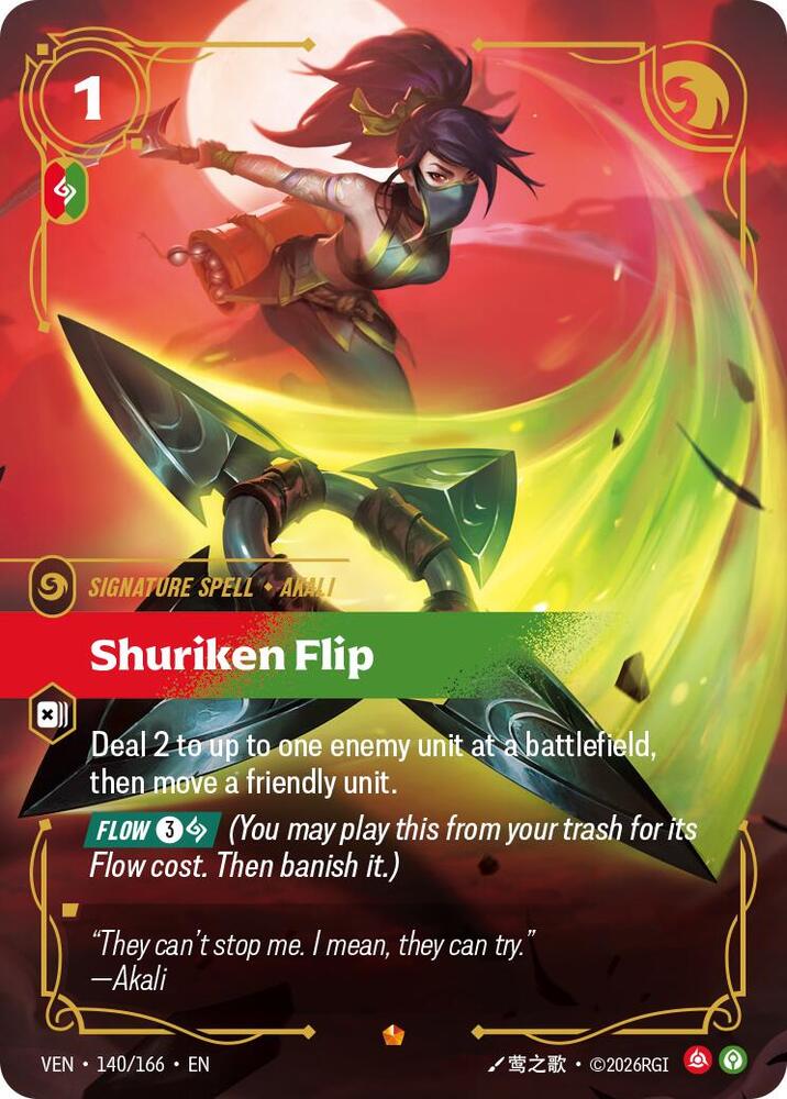 Shuriken Flip 140/166 (Vendetta)  - Foil | Chromatic Games