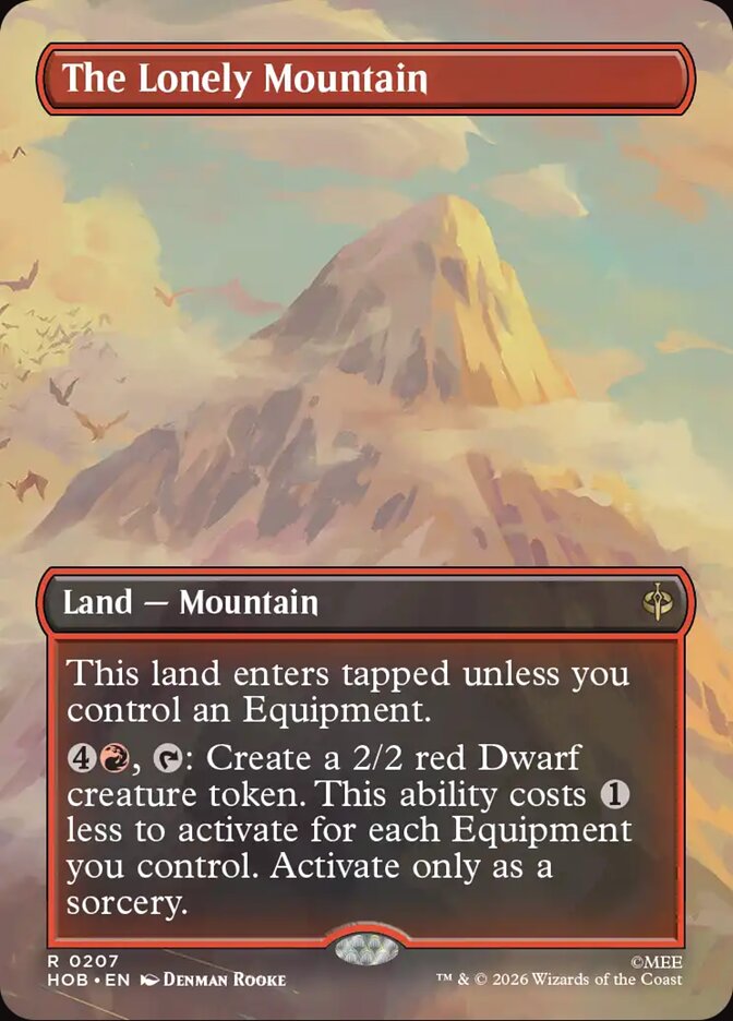 The Lonely Mountain 207 (The Hobbit)  - Borderless Foil | Chromatic Games