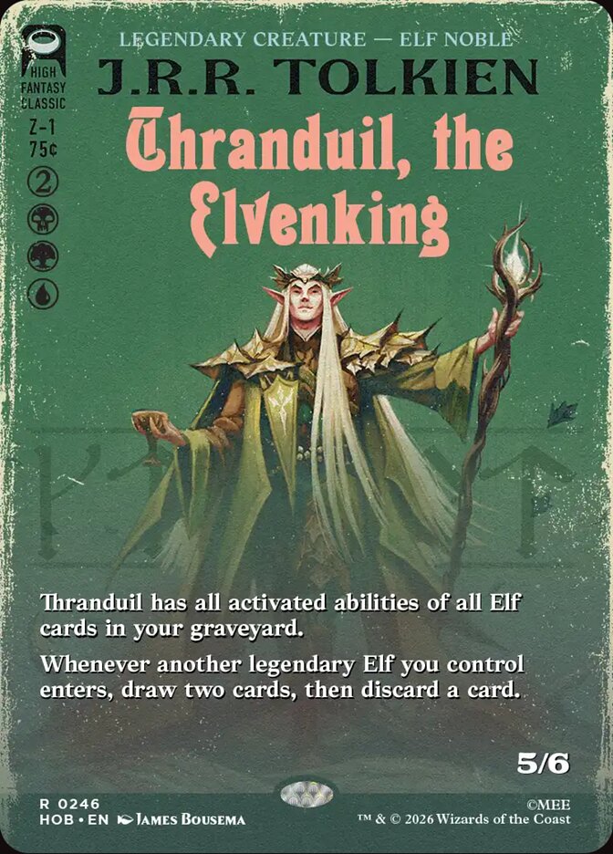 Thranduil, the Elvenking 246 (The Hobbit)  - Borderless Foil | Chromatic Games