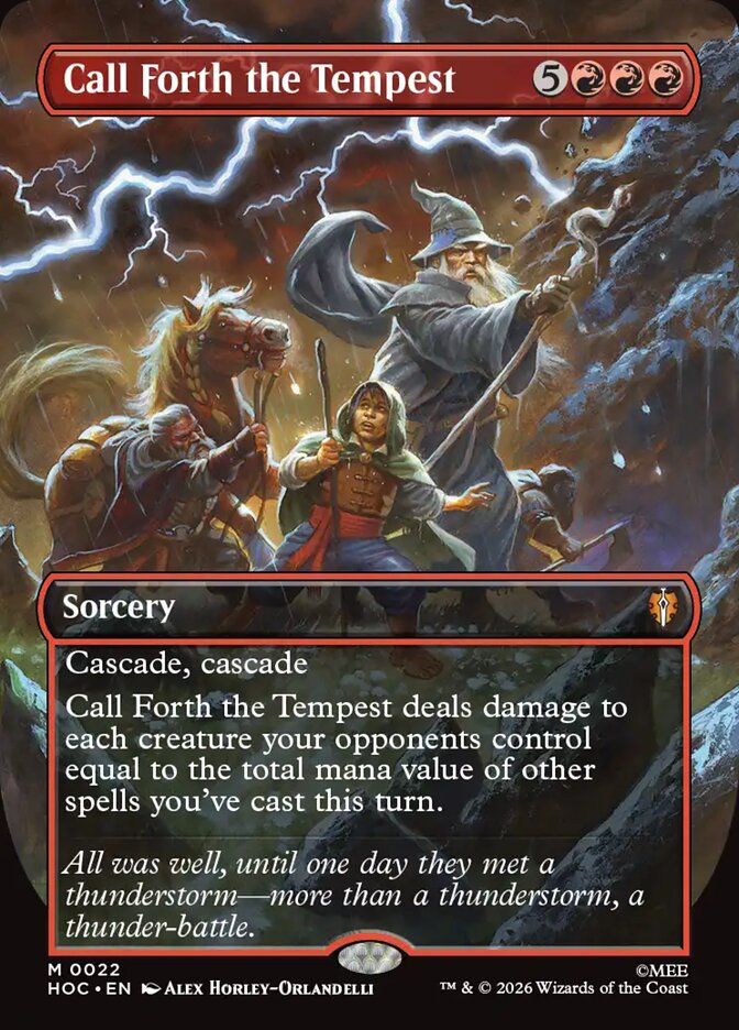 Call Forth the Tempest 22 (The Hobbit: Eternal-Legal)  - Borderless Foil | Chromatic Games