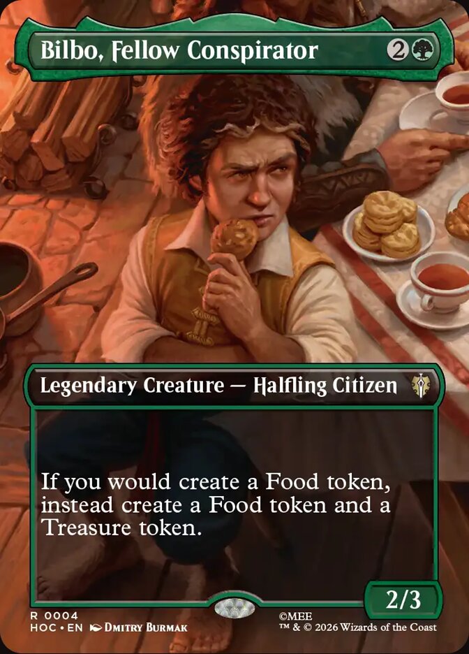 Bilbo, Fellow Conspirator 4 (The Hobbit: Eternal-Legal)  - Borderless Foil | Chromatic Games
