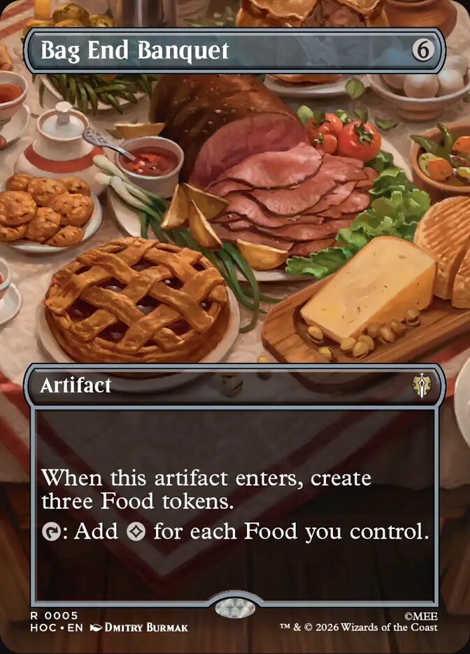 Bag End Banquet 5 (The Hobbit: Eternal-Legal)  - Borderless Foil | Chromatic Games