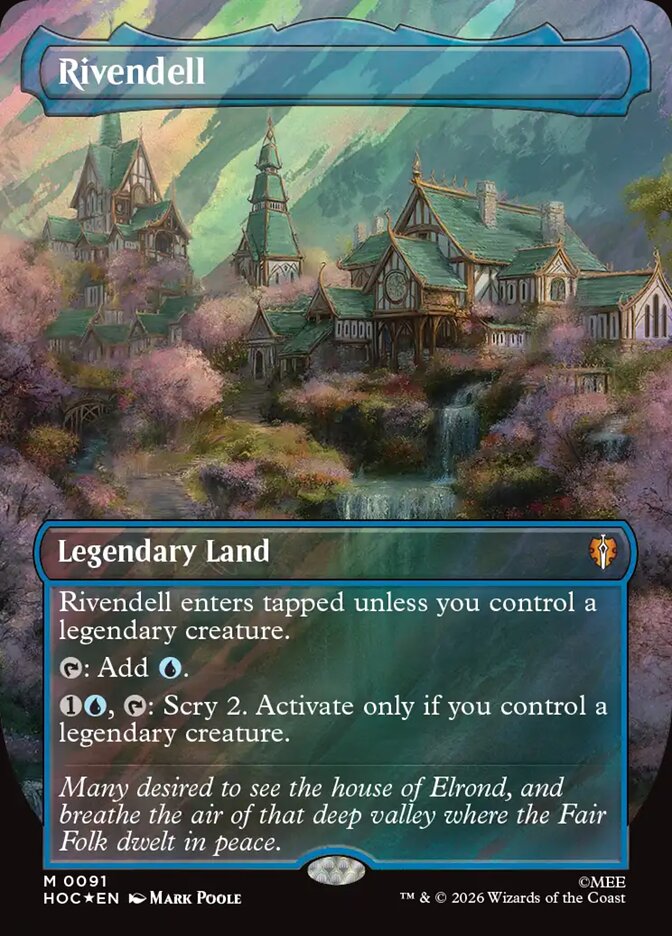 Rivendell 91 (The Hobbit: Eternal-Legal)  - Borderless Surge Foil | Chromatic Games