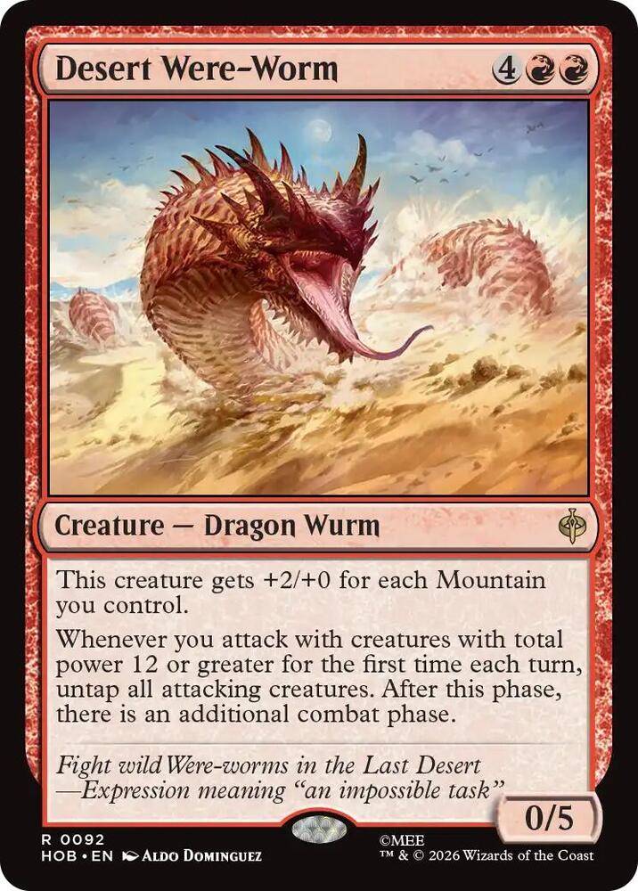 Desert Were-Worm 92 (The Hobbit)  | Chromatic Games