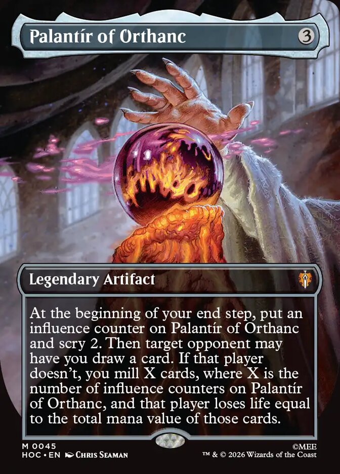 Palantír of Orthanc 45 (The Hobbit: Eternal-Legal)  - Borderless Foil | Chromatic Games