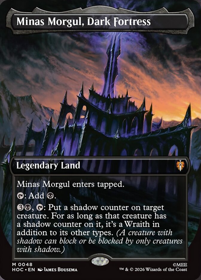 Minas Morgul, Dark Fortress 48 (The Hobbit: Eternal-Legal)  - Borderless Foil | Chromatic Games
