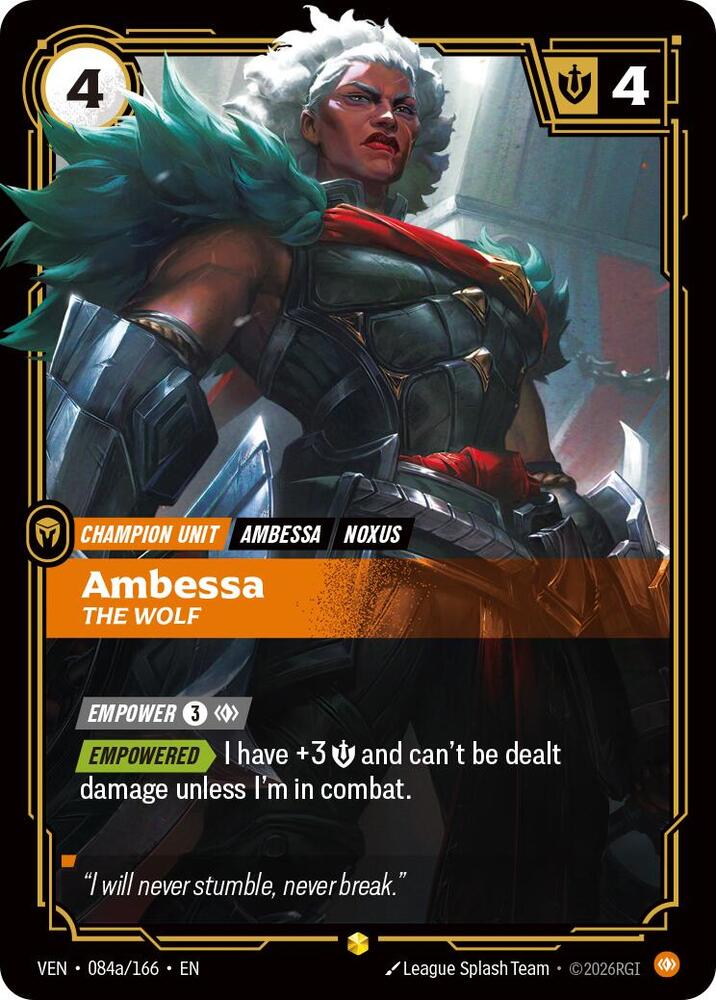 Ambessa - The Wolf 084a/166 (Vendetta)  - Foil | Chromatic Games