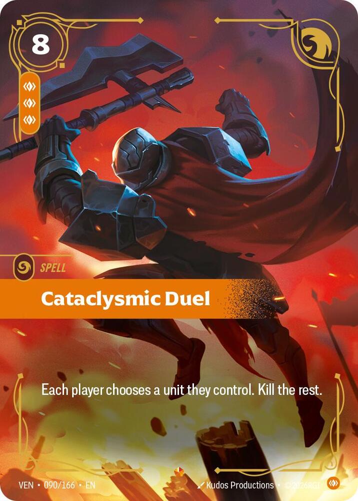 Cataclysmic Duel 090/166 (Vendetta)  - Foil | Chromatic Games