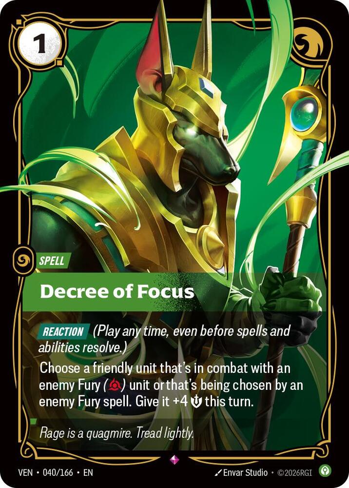Decree of Focus 040/166 (Vendetta)  - Foil | Chromatic Games