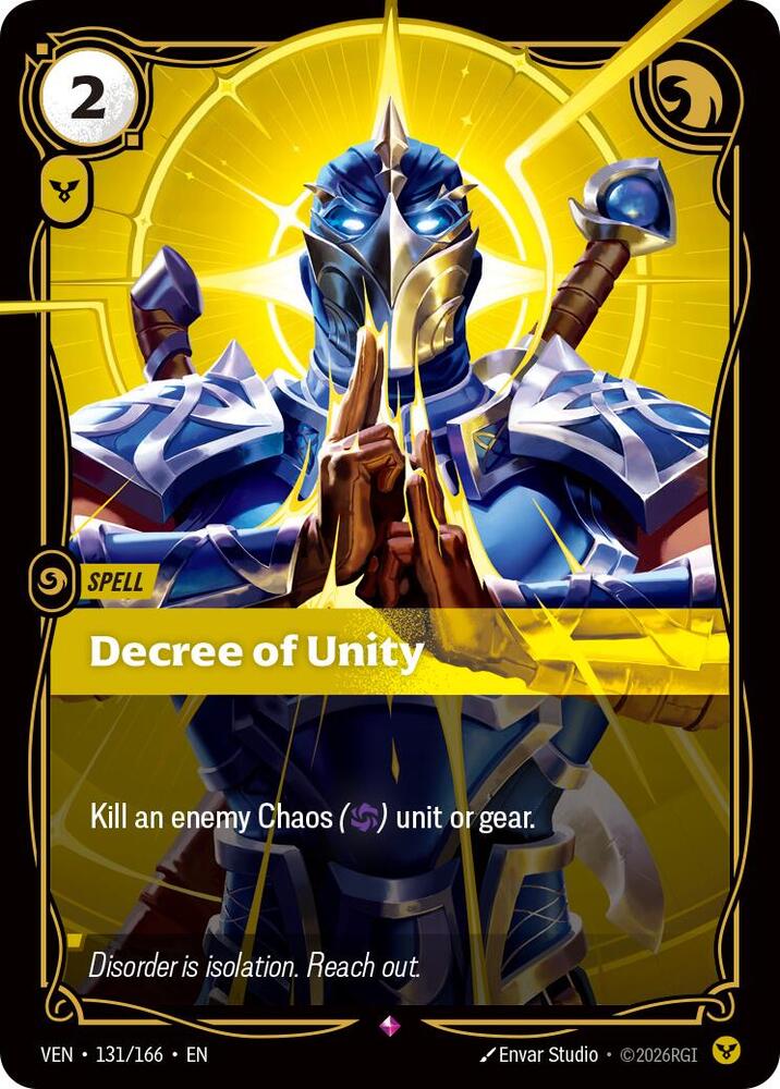 Decree of Unity 131/166 (Vendetta)  - Foil | Chromatic Games