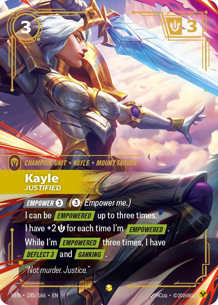 Kayle - Justified 185/166 (Vendetta)  - Foil | Chromatic Games