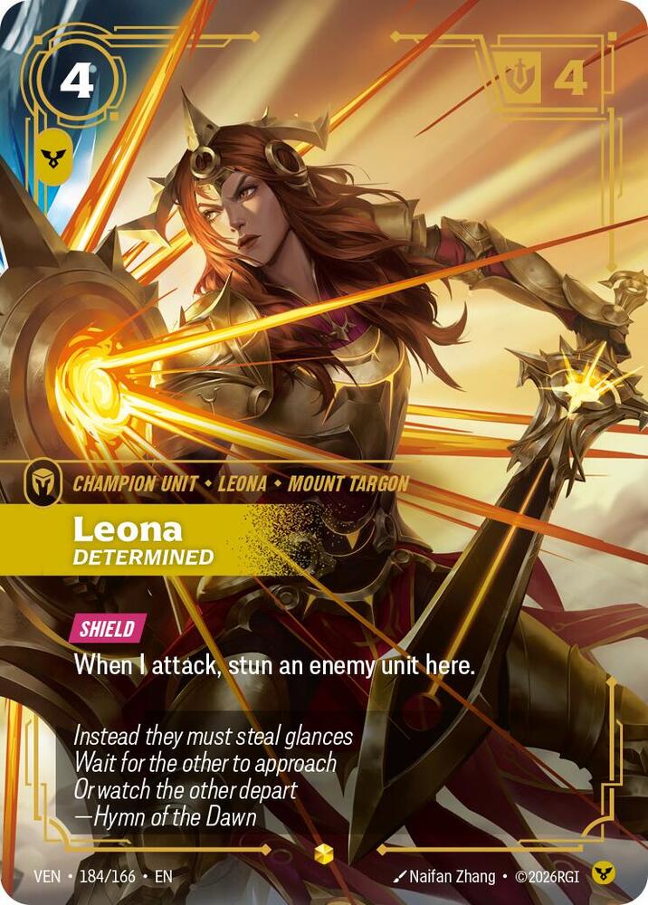 Leona - Determined 184/166 (Vendetta)  - Foil | Chromatic Games