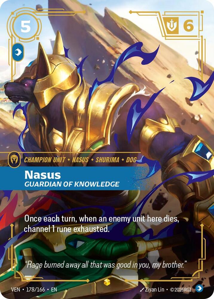Nasus - Guardian of Knowledge 178/166 (Vendetta)  - Foil | Chromatic Games