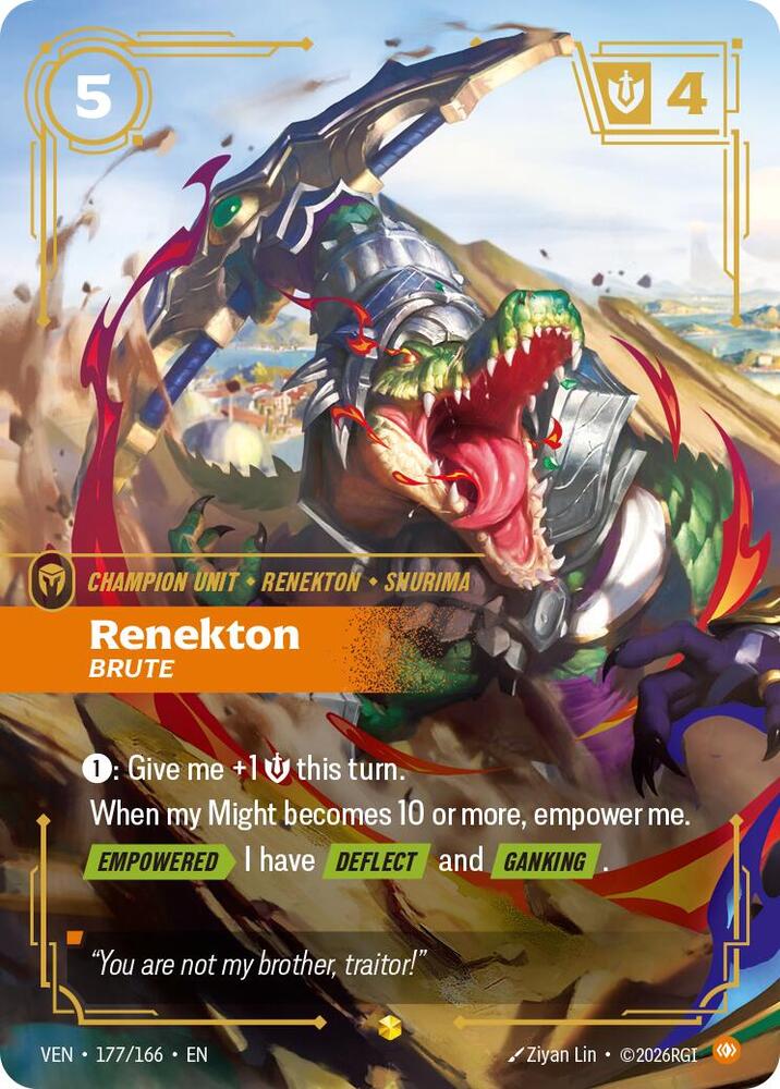 Renekton - Brute 177/166 (Vendetta)  - Foil | Chromatic Games