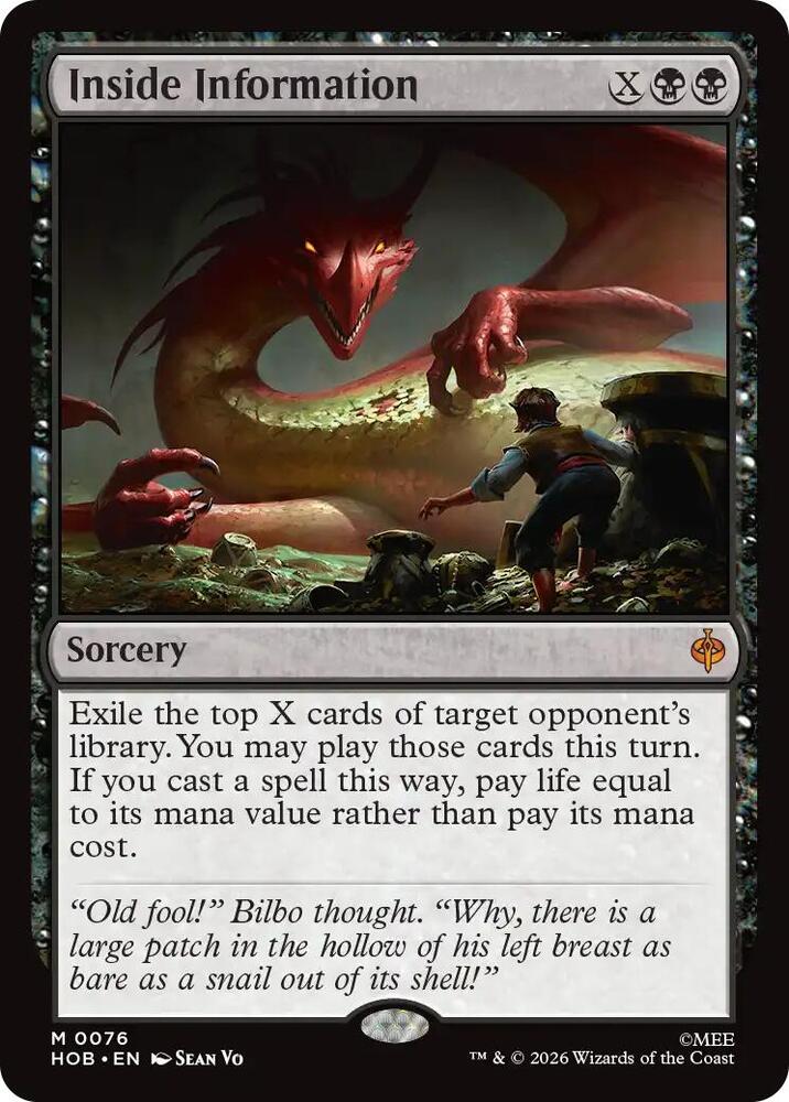 Inside Information 76 (The Hobbit)  - Foil | Chromatic Games