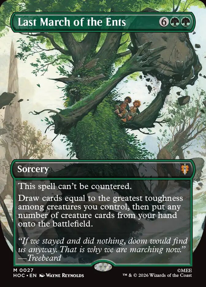 Last March of the Ents 27 (The Hobbit: Eternal-Legal)  - Borderless Foil | Chromatic Games