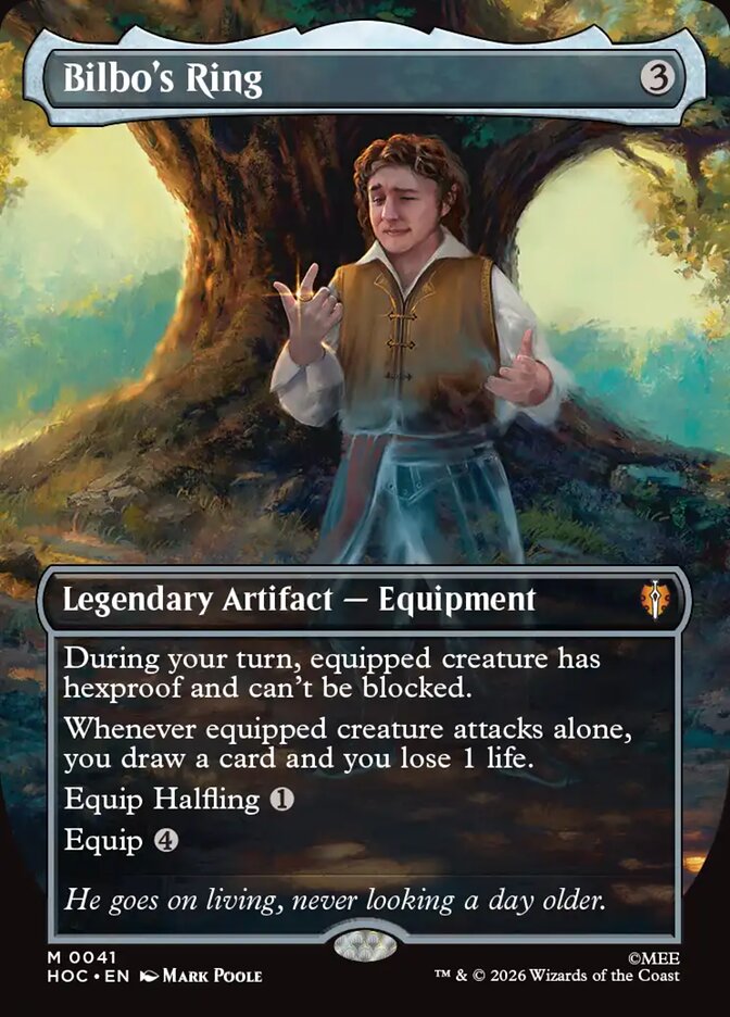 Bilbo's Ring 41 (The Hobbit: Eternal-Legal)  - Borderless Foil | Chromatic Games